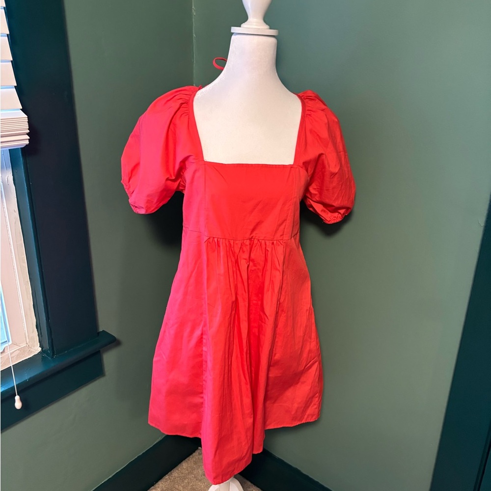 Draper James Vibrant Red Mini Dress